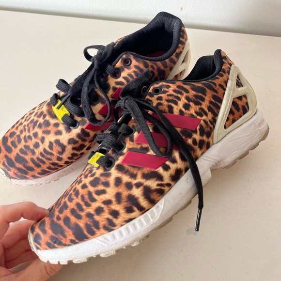 Adidas Torsion Zx Flux Leopard Print Sneakers - Picture 4 of 4
